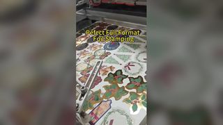 クリスマスハングタグと装飾ステッカー用ホットスタンピング |ホリデーペーパー箔押し