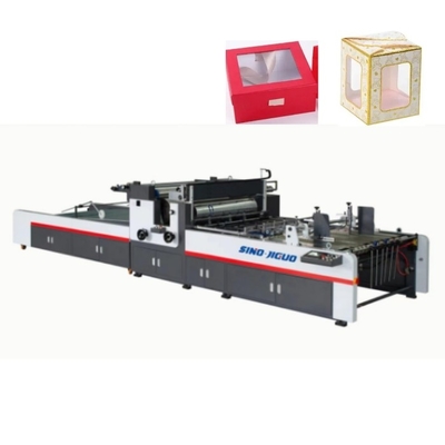 購入 カートン箱の窓修繕機械Eフルート100×100mmの自動ホールダーGluer online manufacture