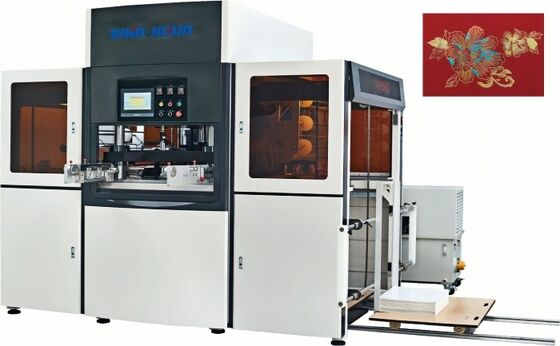 購入 ホットフォイルスタンピング精度 ±0.1mm ギフト包装箱用の自動ホットフォイルスタンピングマシン online manufacture