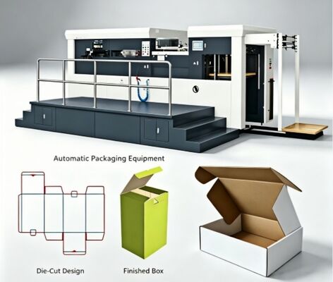 購入 カートンと波紋板のための自動ダイカット&クリーシングマシン online manufacture