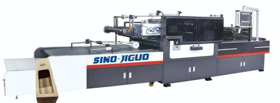 SIINO JIGUO TC-760Q 自動サーボ窓貼り機 コーナーカット＆筋入れ機能付き、最大シートサイズ（mm）：760*850、フィルムシート厚さ（mm）：0.03-0.3