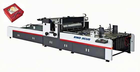 自動窓のパッチングマシン SINO JIGUO TC-1500A 波紋紙と紙箱の サイズ: 6200×2300×1700mm